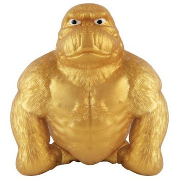 Recalled Orb Funkee Gold Jumbo Monkee (Model 17451)